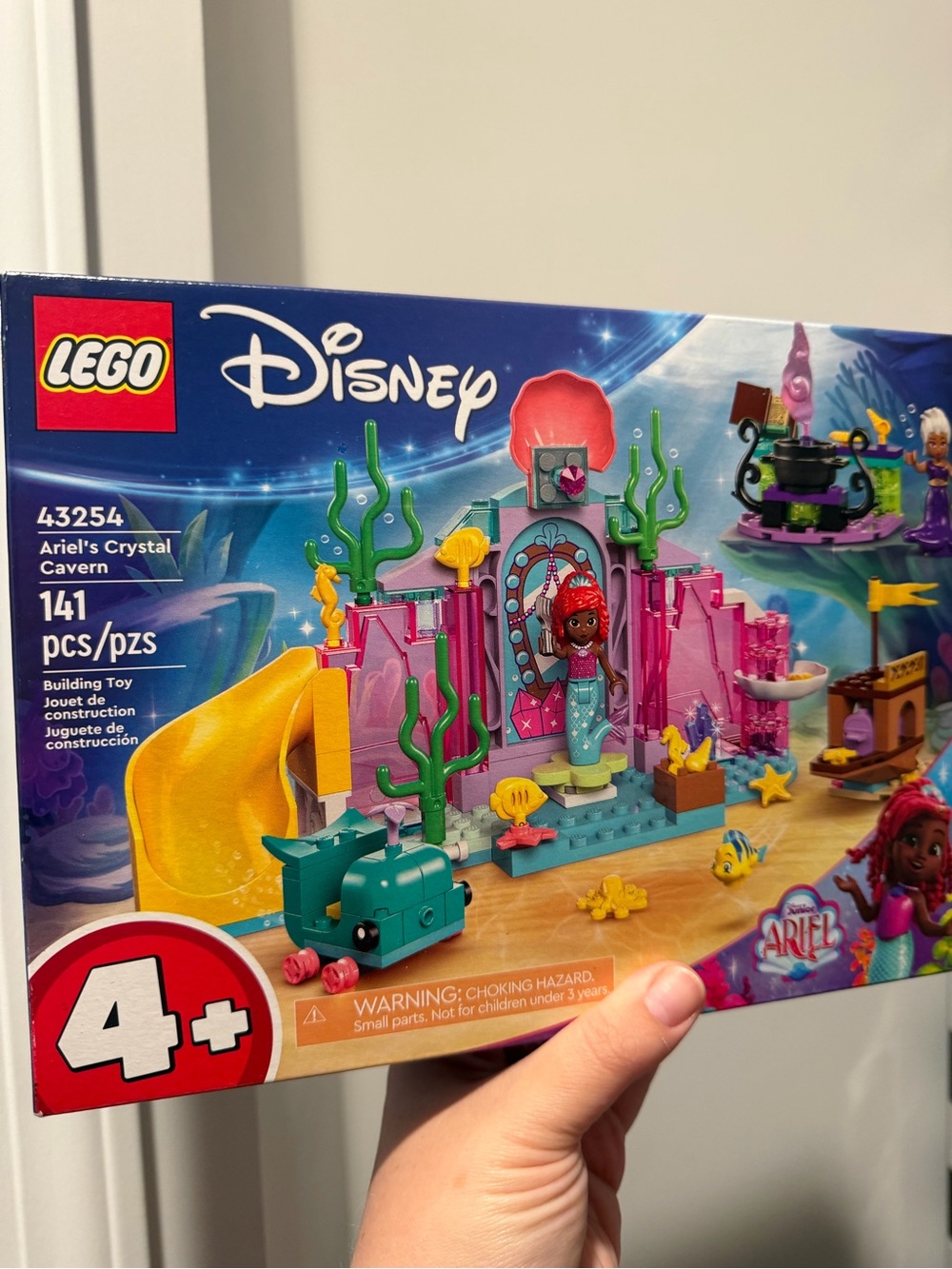 Disney LEGO Ariel Crystal Cavern Playset - Pink, Teal, Yellow